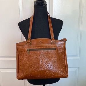 Patricia Nash Embossed Poppy Tote Bag.